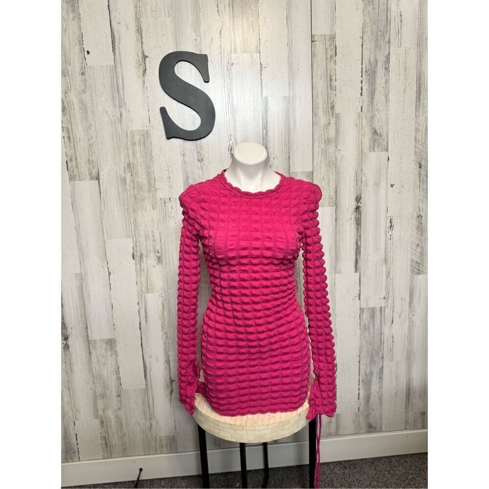 Fashion nova bubble pink dress
